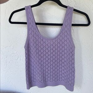 Alice + Olivia Lavender Knit Tank Top size XS